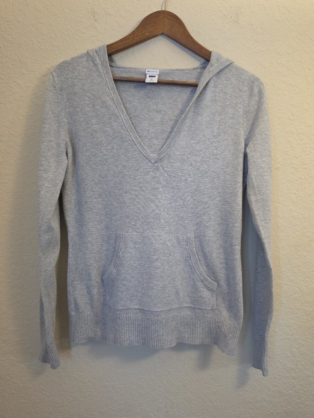 Gap Stretch Hoodie Womens Size Medium Grey Classic Athleisure Fall Loungewear